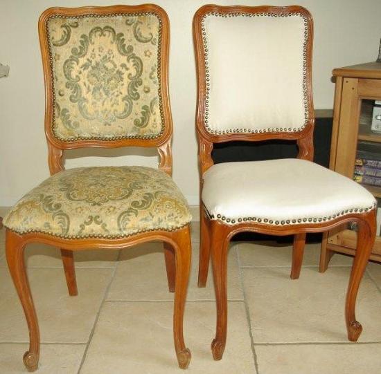 transformation de chaises de famille